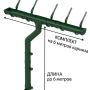 Комплект пластикового водостока d-120x80 мм Döcke Standard зеленый RAL 6005 в Санкт-Петербурге фото