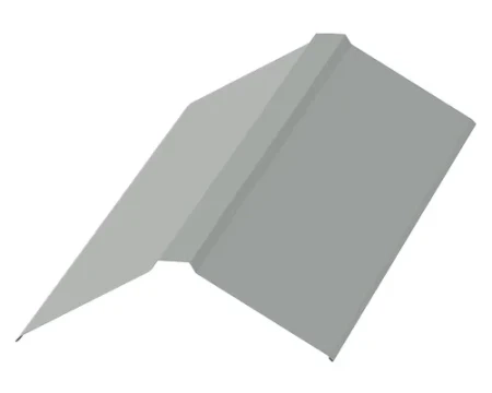 Планка конька плоского Металл Профиль 190x190x2000 0,45 Полиэстер цвет RAL 9006