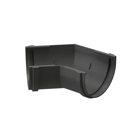 Угол желоба универсальный d-120 мм 135 гр ПВХ Döcke Premium графит RAL 7024