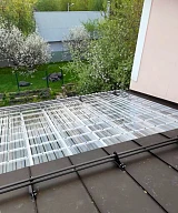 Фальцевая кровля Grand Line PurPro Matt примыкание к светопрозрачной кровле