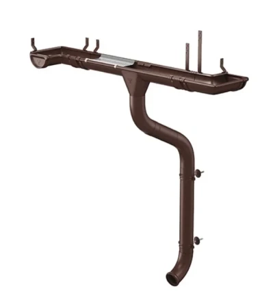 Хомут трубы d-90 мм с комплектом Aquasystem Comfort Полиэстер 0,55 RAL 8017