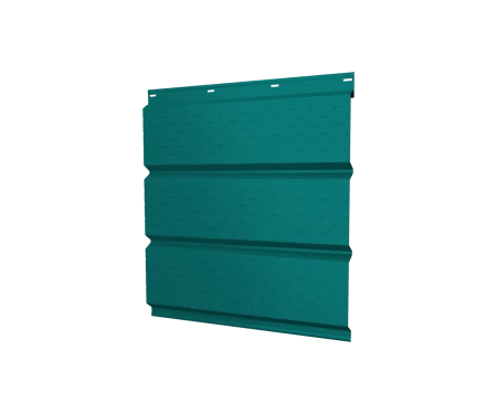 Металлический софит Grand Line Полиэстер 0,45 с полной перфорацией Ral 5021