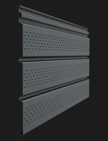 Виниловый софит Döcke T4 Standard с полной перфорацией графит