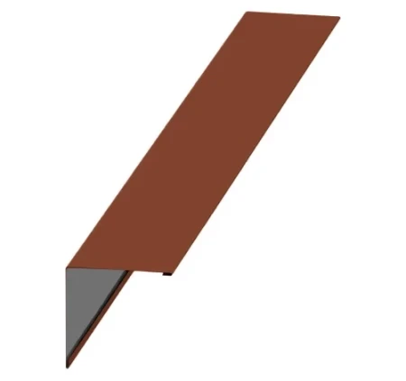 Планка угла наружного Металл Профиль 115x115x2000 Viking E 0,5 цвет RAL 8004