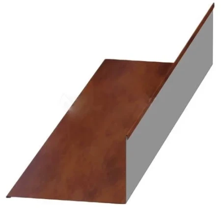 Планка примыкания верхняя Металл Профиль 250x147x2000 0,50 CLOUDY цвет Anticato Терракотовый