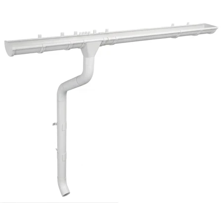 Комплект металлического водостока ГрандЛайн GL PE d-125x90 мм 6 м/3 м Полиэстер двухсторонний RAL 9003 (сигнально-белый) в Санкт-Петербурге фото