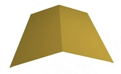 Планка конька плоского простая Металл Профиль 145x145x2000 Полиэстер 0,45