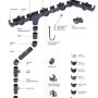 Угол желоба универсальный d-135 мм 135° ПВХ Grand Line Дизайн в Санкт-Петербурге фото