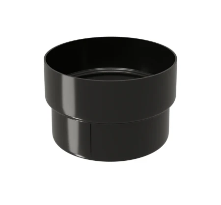 Соединитель трубы (муфта) d-90 мм ПВХ Grand Line черная RAL 9005