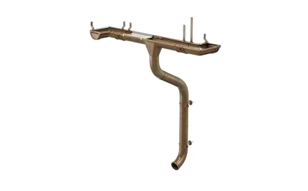 Тройник трубы d-100 мм Aquasystem Premium PU 0,6 RAL 8017