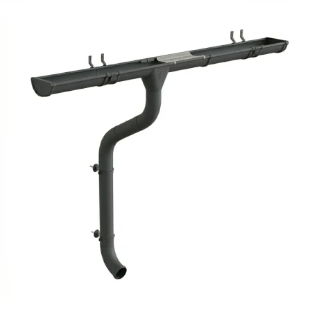 Комплект металлического водостока Аквасистем Премиум d-125x90 мм 6 м/3 м PU Matt RAL 7024 в Санкт-Петербурге фото