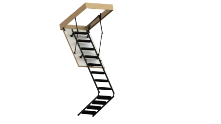 Чердачная люк-лестница Oman Складная 3-х секционная Metal T3 в Санкт-Петербурге фото