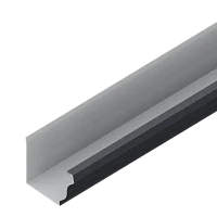 Желоб водосточный 120x86x3000 мм Металл Профиль FORAMINA FREEZE QUADRO Valori двухстороннее 0,5 DarkGrey