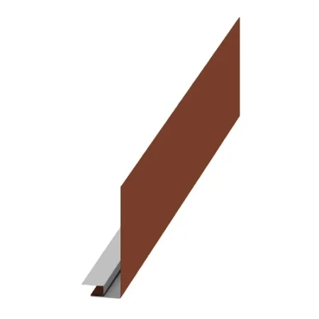 Планка карнизного свеса сложная Металл Профиль 250x50x2000 Viking E 0,5 цвет RAL 8004