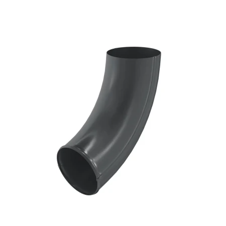 Колено стока (отвод трубы) d-90 мм Aquasystem Premium Pural 0,6 RAL 7024