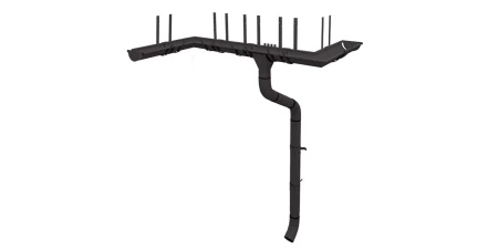 Колено стока d-90 мм 60 гр. Grand Line Полиуретан 0,6 RAL 9005