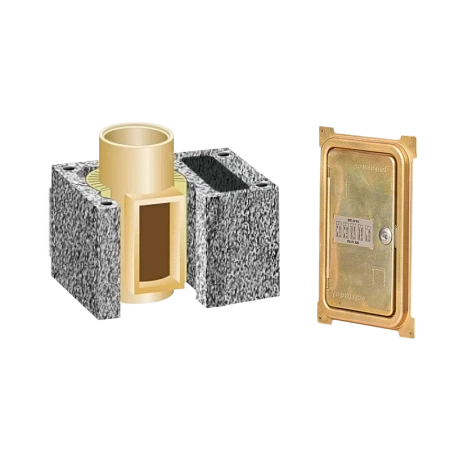 Комплект дополнительной дверцы прочистки Schiedel Uni 0.66 пм для одноходового дымохода с вентканалом Ø-160L мм