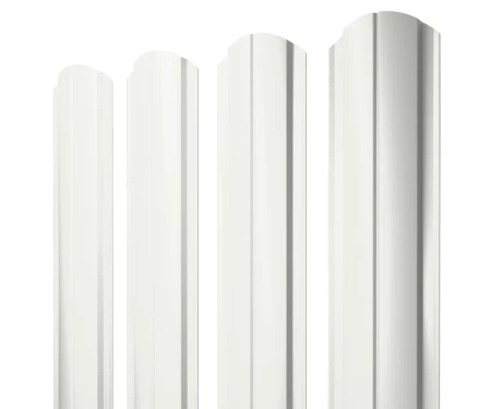 Полукруглый Slim Drap 0,45 RAL 9003 фигурный