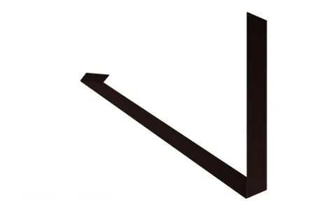 Планка примыкание верхнее к трубе фальц Grand Line 0,5 Atlas цвет RAL 8017