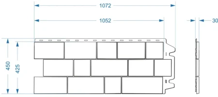 Пластиковая фасадная панель Döcke Fels в Санкт-Петербурге фото