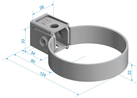 Хомут трубы d-85 мм ПВХ Döcke Premium в Санкт-Петербурге фото