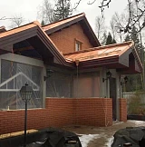 Медная фальцевая кровля готовая к установке