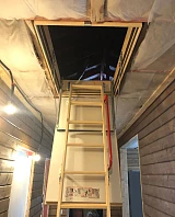 Чердачная лестница Fakro LWT Thermo 70x120, вид снизу