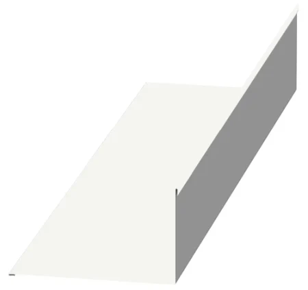 Планка примыкания верхняя Металл Профиль 250x147x2000 0,50 PURMAN цвет RAL 9010