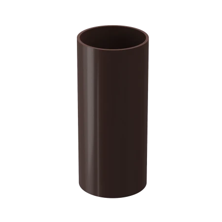 Труба водосточная ПВХ d-85 мм 1 м Döcke Premium шоколад RAL 8019