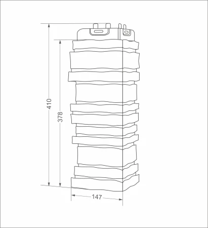 Угол пластиковой фасадной панели Grand Line Скала Classic (бежевый)