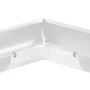 Угол желоба внутренний d-150 мм 90 гр Aquasystem Premium Pural 0,6 RAL 9003