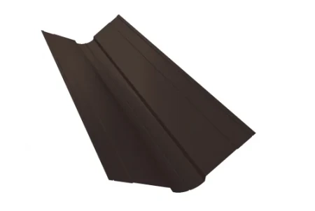 Планка ендовы верхней фигурной Grand Line 100x100 0,5 Velur цвет RR 32