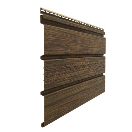 Виниловый софит Döcke T4 Lux с частичной перфорацией фундук