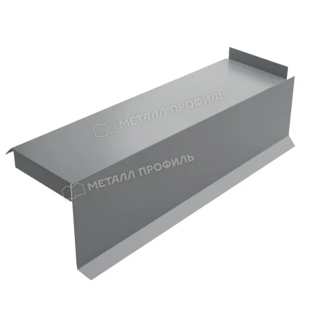 Планка сегментная торцевая правая Металл Профиль 350 мм 0,5 Norman цвет RAL 7004