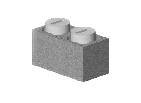 Комплект блок-опора Schiedel Uni 0.33 пм для двухходового дымохода с вентканалом Ø-140L/180 мм