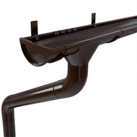 Комплект металлического водостока ГрандЛайн GL PU d-125x90 мм 6 м/3 м Полиуретан RR 32 в Санкт-Петербурге фото