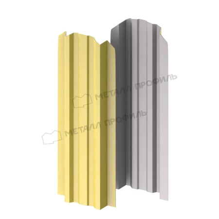 Прямоугольный Lane Полиэстер 0,45 RAL 1018 фигурный