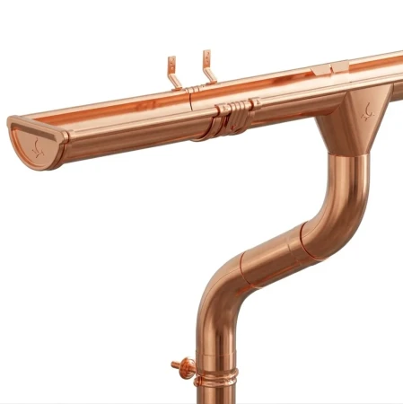 Комплект металлического водостока Аквасистем Комфорт d-150x100 мм 6 м/3 м Aquasystem Элит в Санкт-Петербурге фото