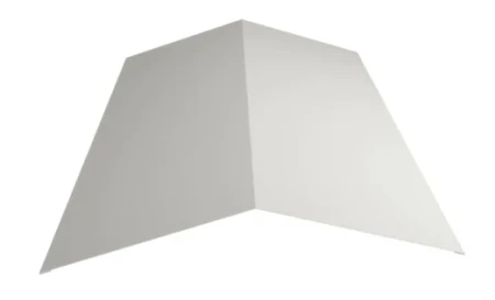 Планка конька плоского простая Металл Профиль 115x115x2000 0,45 Полиэстер цвет RAL 9002