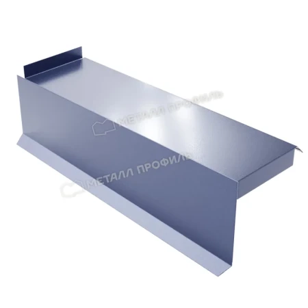 Планка сегментная торцевая левая Металл Профиль 350 мм 0,5 PURMAN цвет  Galmei Сиреневый металлик Планка сегментная торцевая левая Металл Профиль 350 мм 0,5 PURMAN цвет  Galmei Сиреневый металлик