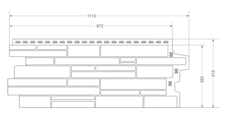 Пластиковая фасадная панель Grand Line Скала Classic в Санкт-Петербурге фото