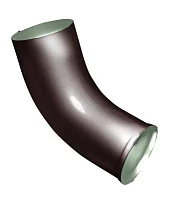 Колено стока d-100 мм 60 гр. Grand Line PE Полиэстер двухсторонний 0,6 RAL 8017