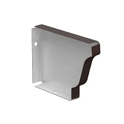 Заглушка желоба правая 120x86 мм Металл Профиль Бюджет Полиэстер 0,5