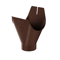 Воронка желоба выпускная d-150x100 мм Аквасистем Премиум PU Matt 0,6 RAL 8017