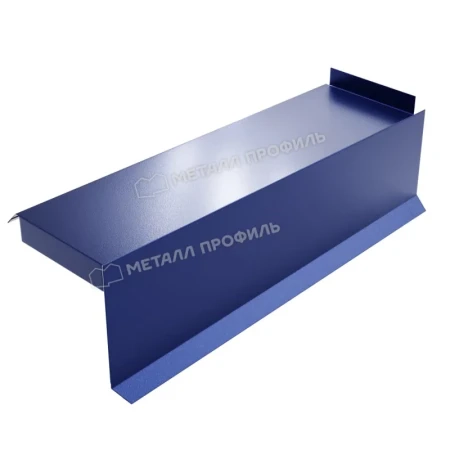 Планка сегментная торцевая правая Металл Профиль 400 мм 0,5 PURMAN цвет Citrine Темно-синий