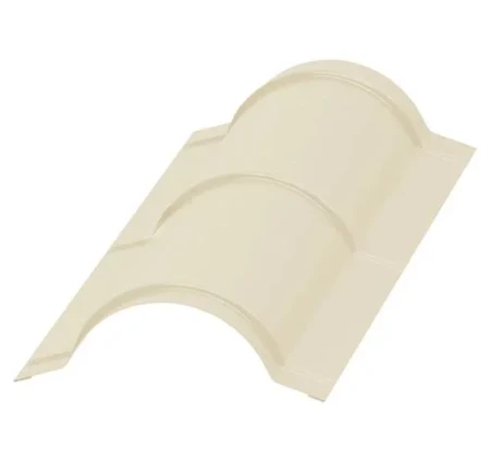 Планка конька круглого Металл Профиль R110x2000 0,45 Полиэстер цвет RAL 1015