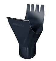 Воронка желоба d-125x90 мм Grand Line GL PU Полиуретан 0,6 RAL 7024