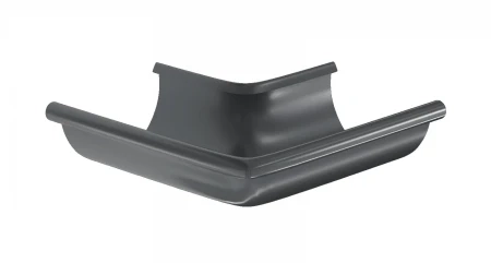 Угол желоба наружный d-125 мм 90 гр Aquasystem Premium Pural Matt 0,6 RAL 7024