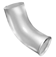 Колено стока d-90 мм 60 гр. Grand Line GL PU Полиуретан 0,6 RAL 9003