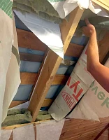 Подготовка проема для окна Fakro FTS-V U4 94x118, утепление кровли